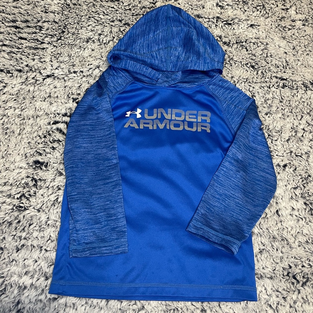 Under Armour Boys L/S Dri-fit Hooded Tee Size 3T